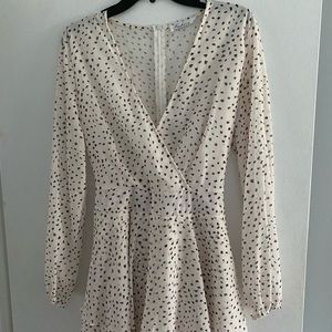 White long sleeve romper